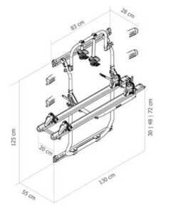 Thule Elite Van XT til 2 cykler
